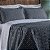 Cobre Leito 3 Peças CASAL Percal 200 Fios Decor Decor Grafite - Imagem 4