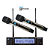Sistema de Microfone Sem Fio BR-8000-UHF com Duo 4 Diversity e 3000 Canais - Imagem 1