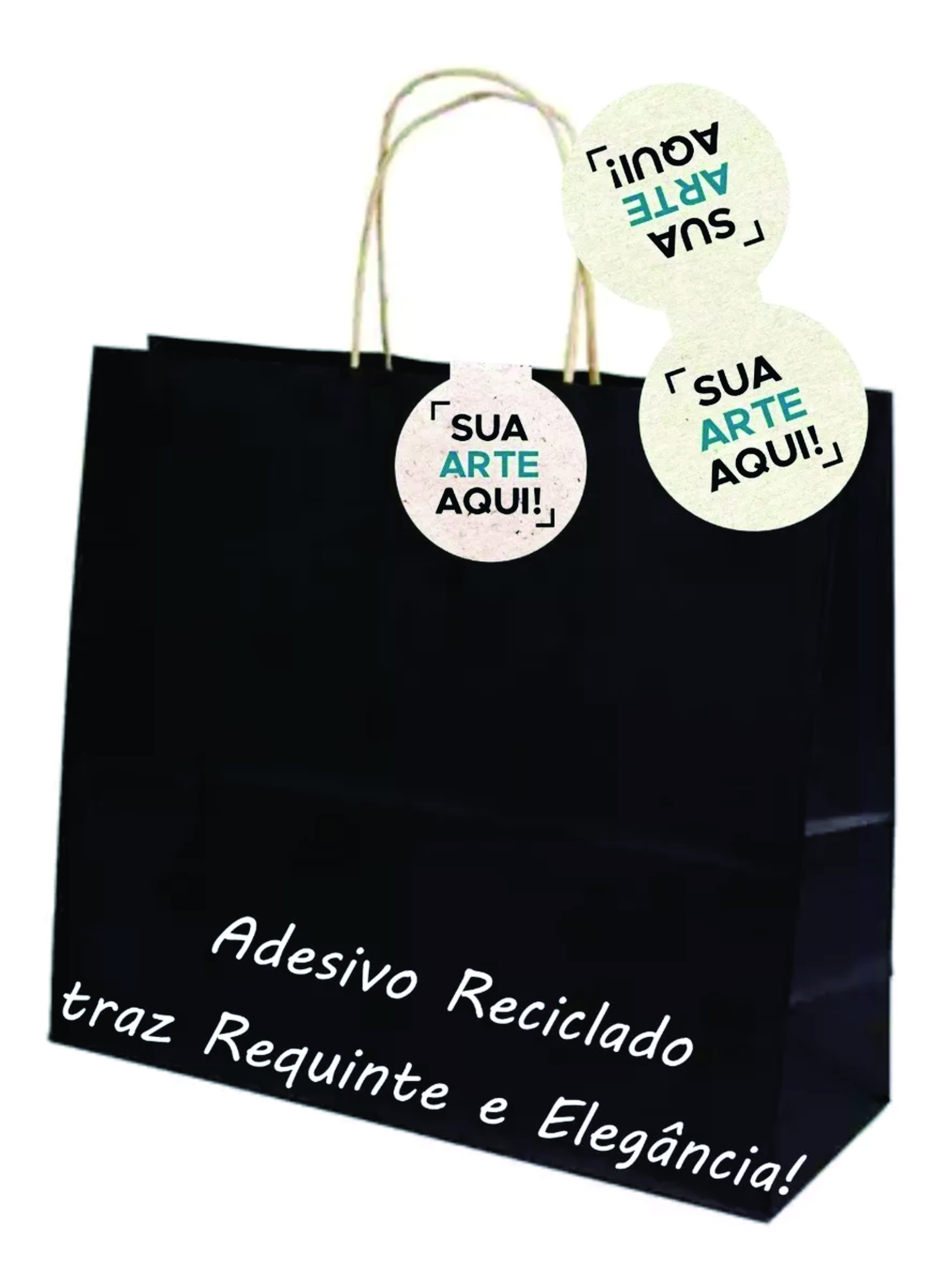 Adesivo Lacre Fecha Sacola Loja Comércio Personalizado - Imagem 7