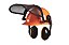 Kit Roçador Capacete 3x1 Com Protetor Facial Malha De Aço E Abafador Camper CA 34414 43430 - Imagem 1
