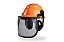Kit Roçador Capacete 3x1 Com Protetor Facial Malha De Aço E Abafador Camper CA 34414 43430 - Imagem 2