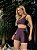 Conjunto Fitness Grécia Marrom com Preto - Imagem 1