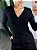 Blusa Feminina De Malha M/L Sly014 Preto - Imagem 3