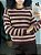 Tricot- Blusa Pontos Com Listras 1453 Bege - Imagem 3