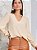 Blusa Jacquard  Feminina Tecido M/L G2846 Bege - Imagem 1