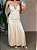 Vestido Franzido Fivela 01332121 Off White - Imagem 1