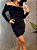 Farm Vestido Curto Ombro A Ombro 343508 Preto - Imagem 1