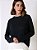 Blusa Feminina Manga Longa 1239 Preto - Imagem 1