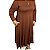 Vestido Bellamo  Midi 0295 Chocolate - Imagem 4