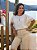Pele Macia Blusa Fem Tecido M/C  12394 Off White - Imagem 1