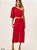 Hit Vestido Midi J26054 Vermelho - Imagem 1