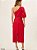 Hit Vestido Midi J26054 Vermelho - Imagem 3