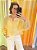 Manaca Blusa Fem Tecido M/L 325 Amarelo Manteiga - Imagem 1