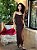 Mysk Vestido Midi 60258 Marrom - Imagem 1