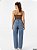 Trama Calca Fem Jeans Reta  24011 Used Escuro - Imagem 2