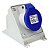 Tomada Sobrepor Newkon 2P+T 16A 200/250V Azul N3006 Steck - Imagem 1