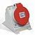 Tomada Sobrepor Newkon 2P+T 16A 380/440V Vermelha N3009 Steck - Imagem 1