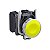 Botão 22mm metálico retorno por mola amarelo 1NA XB4BA51 Schneider - Imagem 1