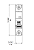 Disjuntor Monopolar 2A Curva C 6kA MDWS-C2-1 - Imagem 3
