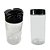 Pote De Plastico 400ml Tampa Preta 3 Divisorias - Imagem 1