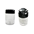 Pote Plástico 250ml Tampa Preta 3 Divisórias - Imagem 1