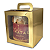 Caixa Maleta para Panetone de 500g - 15x15x17 - Ouro - 10 Unidades - Imagem 1