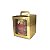 Caixa Maleta para Panetone de 250g - 11x11x13 - Ouro - 10 Unidades - Imagem 1