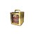 Caixa Maleta para Panetone de 100g - 9x9x11 - Ouro - 10 Unidades - Imagem 1