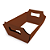 Cesta M (22x14,6x6,5) - Marrom - 10 Unidades - Imagem 1