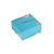 Caixa Para 4 Doces Fechada 8x8x4cm Mãe Tiffany - Com 10 unidades - Imagem 1