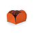 Forminha Pétala N5 Laranja - 3x3 - Com 50 Unidades - Imagem 1