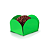 Forminha Pétala N5 Verde Taiti - 3x3 - Com 50 Unidades - Imagem 1