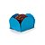 Forminha Pétala N5  Azul Cyan - 3x3 - Com 50 Unidades - Imagem 1