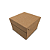 Caixa Colmeia 100 doces Kraft/Kraft - 23x23x16cm  com 1 unidade - Imagem 1
