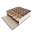 Caixa Colmeia 50 doces Branco/Kraft - 23x23x8cm  com 1 unidade - Imagem 2