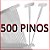 500 Pinos Plásticos de 35mm para Fixação de Etiquetas em Roupas - Imagem 1