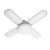 Lâmpada Articulada Led Pétala Ajustável Fan Blade 60w Design Ventilador Branc - Imagem 3