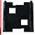 Base Suporte Carrinho Para Gabinete CPU Ajustável RODINHAS Preto - Imagem 3