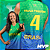 Camisa Brasil MVP Feminina - Paula Pequeno - Verde - Imagem 1