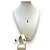 Conjunto Zirconia Azul Banhado a Prata - Imagem 1