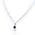 Conjunto Zirconia Azul Banhado a Prata - Imagem 2