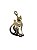 Pingente grande banhado a ouro  modelo gato - Imagem 1
