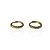 Argola click banhada a ouro 18k - Imagem 1