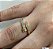 Anel modelo prego banhado em ouro 18k com zircônias - Imagem 1