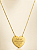 Gargantilha Coração Personalizada Banhada a Ouro 18K – 45cm - Imagem 1