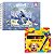 Kit caderno para colorir Stitch com giz de cera 12 cores - Imagem 1