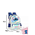 Mochila Infantil De Rodinhas Stitch Oficial Luxcel - Cor Prata Holográfica Escolar - Imagem 3