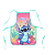 Avental Stitch Ohana Infantil Escolar Para Pintura Pvc - Imagem 1
