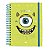 Caderno Smart Colegial Escolar Fls Reposicionáveis Monstros - Imagem 1