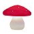 Luminária Abajur Infantil Cogumelo Decoração Quarto Sala Cor da cúpula Vermelho Cor da estrutura Branco - Imagem 2